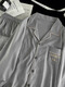 Honglianya 2025 Nouveau pyjamas pour hommes au printemps et à l'automne nuage coton manches longues pantalons longs adolescents minces de vêtements pour garçons
