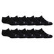 Fruit of the loom Boys Dual Defense No Show Socks (10 Pack) Black 3-9