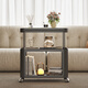 Zuoke Zuojia Wrought Art Coffee Table Living Room Small Sofa Side Table 2025 New Modular Creative Mini Coffee Table Bedside Table with Wheeled Black