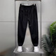 Kurashi ichiki kazuki kuraishi coton mince et ligne décontractée pantalon de glace masculine en dose un pantalon harem 2024 Nouvelle rue frite lâche neuf pantalon radish-cross café xl