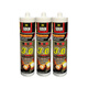 Mesgoton Fireproof Galle Vidry Resistance Glue Silicona Silicona Alta viscosidad Flame Retardante Impresionante Firepoof Fireproof Geglue 450 Glue de alta temperatura transparente Glue_24 Transmisión de pistola de pegamento