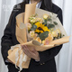 Sunflowers and Roses Mixed and Matched Bouquets Delivered in the Same City as a Flower Delivery for Girlfriends and Best Friends Holiday Gifts Bouquets Delivered by Flower Shops Silent Love丨Sunflowers and Champagne Roses and Lisianthus Mixed and Matched Small Bouquets
