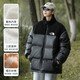 
Dynamic North DYNAMIC NORTH Dynamic North DYNAMIC NORTH Men's Winter Thickened Jacket Trendy Brand Cotton Jacket Handsome Loose Stand Collar Cotton Clothes 9898 [Black] S [80-100Jin [Jin equals 0.5 kg]]