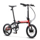Dahang (Dahon) K3Plus Bicicleta plegable de plegado externo de 16 pulgadas Disc de 9 velocidades Bicicletas para hombres y mujeres KAA693 Negro y azul de 16 pulgadas 16 pulgadas de 16 pulgadas