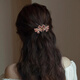 Xiang Wan Hairpin Hairpin Double Butterfly Spring Clip Women's Rhinestone Hairpin Back of the Head Top Clip Horizontal Clip Ponytail Clip Straight Clip