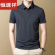 恒源祥高档品牌轻奢短袖t恤男2025新款夏季休闲爸爸装上衣polo.衫新品 红色-15286 M 165
