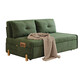 Sofa Ruolan Qingqi Lit pliable à double usage à double usine Multi-fonction Multi-fonction double Internet Style de célébrité Balcon Puste télescopique et lit laiteux blanc 1,55 mètres Bamboo Charcoal Sponge Sponge (confortable)