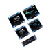 Zejie 0.96-inch OLED display module 0.91 12864 screen 1.3-inch LCD screen 4/6/7 pin IIC/SPI unsoldered pin header 0.96-inch OLED 4-pin (blue display)