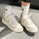 耐克（NIKE）NikeAir Force 1空军一号粉白四钩AF1时尚女鞋板鞋IB2574-600  IB3881-001 37.5