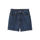 Muji (Muji) Frauen Kapok Mix Denim Shorts Frauenhose 25-jähriges Sommer Neues Produkt Denim Rejuvenation Frauenkleidung BE1VKA5S Blue L (165/70a)