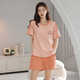 
Modal pajamas for women in summer pure cotton shorts shorts thin summer cute and sweet can be worn outside home clothing set Z9855 [main picture] XL [recommended 120-140Jin [Jin equals 0.5 kg] wear]