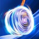 Chi Xing Youpin Yo-Yo can glow yo-yo automatically rotate luminous live sleeping new children's toy alloy yoyo ball [Extreme Cold White Soul] Alloy + Finger Protective Metal resistant to falling cool lighting