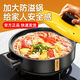 Dry-cooked clay pot rice casserole, high temperature resistant household ceramic wide-mouth shallow pot stew pot, gas direct-fired clay pot casserole, imported material thickened dry-cooked pot 3L