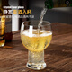 Green Apple Beer Cup High-end Home Craft Beer Cup Crystal Glass Cold Drink Juice Cup Creative High-Value Crystal Glass Bavarian Cup 470MLx6