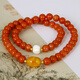 Mingpo Shijia Natural South Red Bracelet Women's Multiple Circles Two Circles Beeswax Bracelet Agate Transfer Jewelry Authentic Birthday Gift for Girlfriend