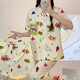 S.Sofea japonais mignon crayon shin-shin-seconde à manches pyjamas pour femmes en trois pièces de vêtements ménagers KK14140 # 170 m [80-100jin suggérés [Jin est égal à 0,5 kg]]]