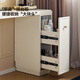 Quanyou Home French Cream Style Retractable Dressing Table Cabinet Integrated Bedroom Dressing Table Office Study Desk Storage Cabinet