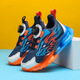 Guanmao Pei Chunqiu zapatillas para correr para niños impermeables y transpirables para niños para niñas y niños Hebilla giratoria 866 Single Net oscura 28/18 cm Longitud interior