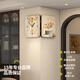 Jiujiuda 2025 new home double-sided corner clock restaurant modern simple wall hanging corner creative wall clock silent clock