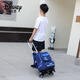 迪士尼（Disney）拉杆书包男小学生六轮爬楼梯三四五六年级男童拖拉书包可拆卸两用 838#深蓝[3-6年级] 六轮不闪光[送挂件]