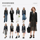 Qiushui Yiren retro motorcycle leather jacket for women in 2025 autumn new short lapel leather jacket this year's popular black jacket Black M