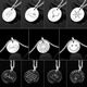 MZMZ platinum necklace pt950 couple pendant men's pendant lettering pattern photo love token birthday gift light luxury small size (melon seed buckle) can be customized with engraving