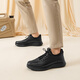Red Dragonfly Leap Month Ceremony Father's Day Spring and Autumn Sports Leather Shoes Cowhide Casual Running Men's Shoes WTL24040 Black 40