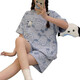 Jingpufei großer dünner Cartoon-Pyjamas für Frauen im Sommer kurzärmelig süße Hauskleidung kann außerhalb von Guangzhou dreizehn 683 Schlafhund 2xl [vorgeschlagen 125-150jin [Jin gleich 0,5 kg]] getragen werden.