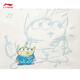 Li ning Toy Story Joint Serie 丨 T-Shirt Frauen 2025 Neues loser Kurzarm-Kulturhemd AHSV690 MILK WHITE-1 L.