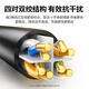 Green Alliance Category 6 Pure Copper Network Cable CAT6 Category Gigabit Network High-speed Cable Computer Broadband 8-Core Twisted Pair POE Power Supply Finished Jumper Black 1.5 Meter 60817