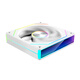 Wanjia Prism 8Pro ARGB fan white positive leaf chassis cooling 12CM fan divine light synchronization 5V 3-pin ARGB PWM temperature control speed regulation