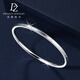 Duozun platinum bracelet for women pt950 platinum platinum round bracelet for women perfect bracelet Chinese Valentine's Day gift for girlfriend Inner diameter 60mm Weight 9-10g Thickness about 3mm