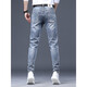
AEMAPE high-end brand ripped print jeans men 2025 new slim straight-leg small foot embroidered versatile pants men sky blue 6626 28 2.1 feet