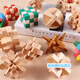 
Rubik's Cube Unlocking Maze Luban Lock Rubik's Cube Wooden Kongming Lock Full Set of Children's Toys Adult Early Education Guizhi Jiutong