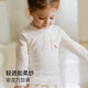 OAK FAMILY2024 autumn new children's long-sleeved modal cotton top baby girl's shirt berry pink (top) 120 cm