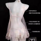 Victoria's Secret Sexy Nightgown Transparent QQNY Underwear Emotional Interesting But Tasteful Clothes Girlfriend Uniform Pure Desire Couple Date Set Cute Pink Skirt + Panties + White Net Stockings L 100-120Jin Jin equals 0.5kg Confidential delivery