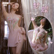 
Uniform couples stimulating large size pajamas sexy pure nightgown dress hot passion temptation P9734 white - sexy strap perspective nightgown One size 80125Jin [Jin equals 0.5 kg] can be worn