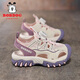 BOBDOG girls sandals 2025 new summer medium and large children's soft sole non-slip toe children's shoes girls outer wear sports shoes MQ223 pink 27 inner length 167mm