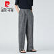 皮尔卡丹（pierre cardin）亚麻裤子男2025夏季新款休闲西裤宽松长裤中国风棉麻阔腿裤加大码 牛仔蓝 S 105-130斤