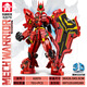 Leyi-Bausteine ​​Gundam Mecha Halbmechanische Modellblock Baugruppe Spielzeugbaustein Ornamente Kinder kreatives Spielzeug Jungen Geschenk 62081 Flügel Annihilation von Mecha [753 Partikel]
