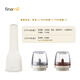 FINAMILL Rechargeable Quick Card Electric Spice Grinder Sea Salt Pepper Cumin Seasoning Grinder Star Model White