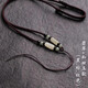 Crystal cinnabar six-character mantra pendant lanyard hand-woven purple gold sand Buddha amulet rope for men and women simple neck hanging necklace rope