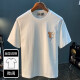 
Ran Yilan Loose T-shirt men's summer high-end printed trendy short-sleeved top casual and versatile high-spin cotton breathable men's t-shirt white slightly loose and comfortable version zj1047 white 10XL m is suitable for 95-110Jin [Jin equals 0.5 kg]
