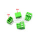 Dafuri KF2EDG 3.5MM plug-in pcb terminal block 15EDG curved straight pin + socket 2/3/4/5/8 4P straight pin + socket (2 sets)