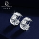 Duozun pt950 genuine platinum earrings for women, diamond pattern earrings, platinum earrings, earrings, new Chinese Valentine's Day gift for girlfriend, ready stock 3.67g (pair)