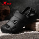 
XTEP (XTEP) sports slippers men's hole shoes men's summer sandals wearing thick-soled sandals for men A043 black 42-43