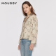 Moussy 2024 Spring New Chinese Style Lazy Satin Long Sleeve Shirt Women's C10GAW30-1390 071 Light Beige Single Size