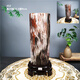 Moyun auténtico Xinjiang Natural Wood Wood Fossil Jade Jade Silicada Madera Cruda Piedra creada Decoración del hogar chino Piedra Ornamental Orange Rojo No. 695 2280
