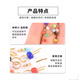 Zejie PCB test point PCB board test needle circuit board test needle cylindrical gold-plated ceramic test ring test beads yellow (10 pieces)