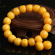 Zhuxin natural raw mineral beeswax old-style barrel beads single beads loose beads spaced beads Buddha beads bracelet single bead amber bracelet accessories diameter about 7mm single bead